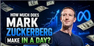 How Much Does Mark Zuckerberg Make in a Day?