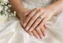 White French Tip Wedding Nails: 24 Bridal Manicure Ideas White French Tip Wedding Nails