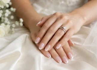 White French Tip Wedding Nails: 24 Bridal Manicure Ideas White French Tip Wedding Nails